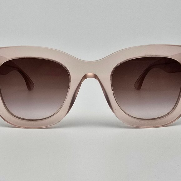 Thierry Lasry Gambly 1705 Crystal Peach Frame Brown Lens Cat Eye Sunglasses 49mm - Picture 2 of 12